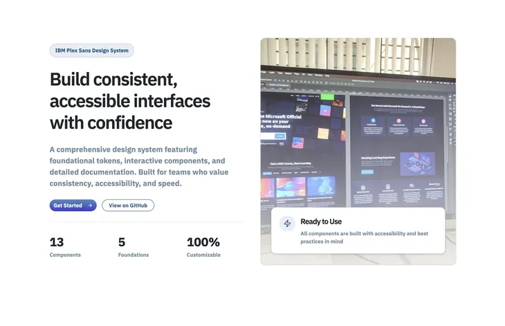 Results of prompt to create a landing page